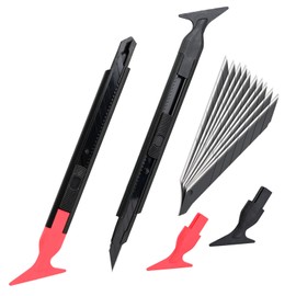 EHDIS 2 in 1 Vinyl Wrap Cutter and Curves Slot Tint Tool,Retractable Utility Knife with 30 Degree Snap Off Blade Micro Squeegee for Car Wrapping,Vinyl Film,Wallpaper Installation