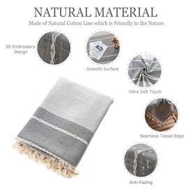 Pahajim Table Cloths for Kitchen Dining Wrinkle Free Rectangular Table Cloth Party Fall tablecloths Rectangle Tablecloth Christmas Thanksgiving Tablecloth (Quiet Gray, Rectangle/Oblong,55 x 87 Inch)