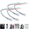 4 Sets PreWired Round LEDs Waterproof 2Color Signal Light Common