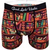 Good Luck Undies Men's Library Books Boxer Brief Underwear, Large