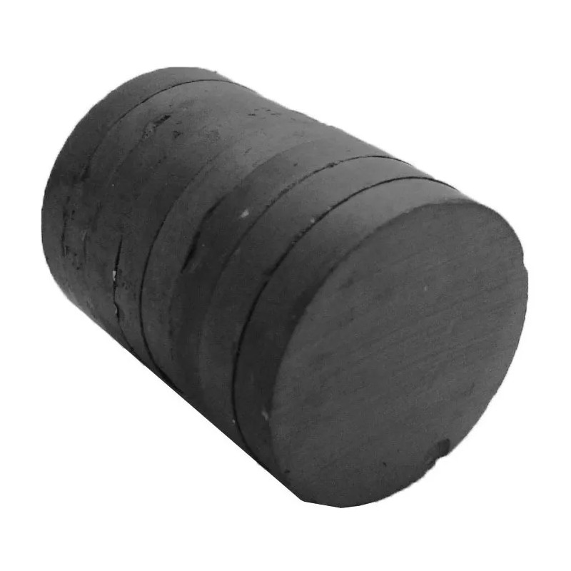 Vamos de Compras 10 Piezas Imán Ferrita Redondo 25x4mm Potente