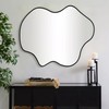 CULER Irregular Black Bathroom Wall Mirror,24 x 36 Inch Asymmetrical