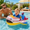 Kids Inflatable Airplane Pool Float for Summer Water Fun –