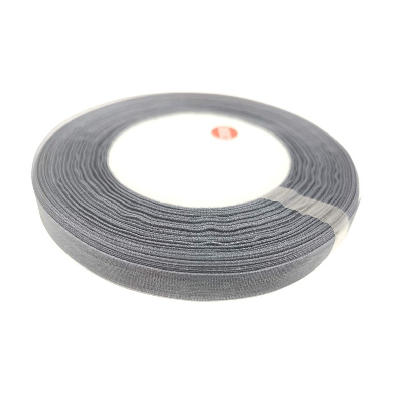 Dxeud - Cinta de organza transparente, Gris, 5/8" x 25