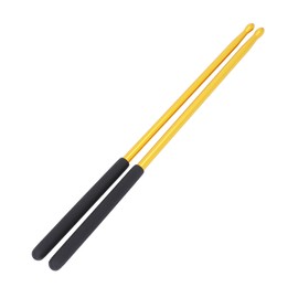 1 Pair Aluminum Alloy Drumsticks Solid Metal Non Slip Comfortable Handle 5A Drum Sticks for Exercise Practice