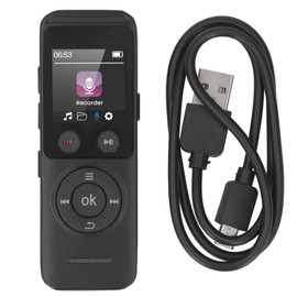 Voice Activated Recorder with Playback Bluetooth 5.2 MP3 Noise Reduction Portable Recording Device with 8GB Storage for Lectures Meetings Interviews