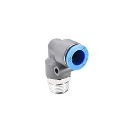 sourcing map Elbow Push to Connect Air Fittings 12mm Tube OD X 3/8PT Male Thread Pneumatic Quick Release Connectors Grey