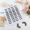 Oreola False Eyelashes, Dramatic Fluffy Faux Mink Eyelashes, Pack of