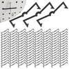 AccEncyc Black Peg Locks Plastic Pegboard Hook Locks Pegboard Display