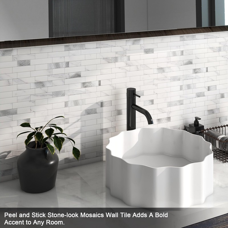 BeNice Kitchen Backsplash Peel and Stick Tile Stickers 3D Brick