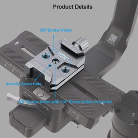 Quick Release Clamp,QR Base,Camera Mounts Clamps for Arca-Swiss Standard Compatible DJI Ronin S 2/3/3-pro/c2 Gimbal,Zhiyun Crane Series and Camera Tripod