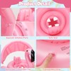 Vspek Flamingo Baby Swimming Ring with Removable Sun Canopy, Float