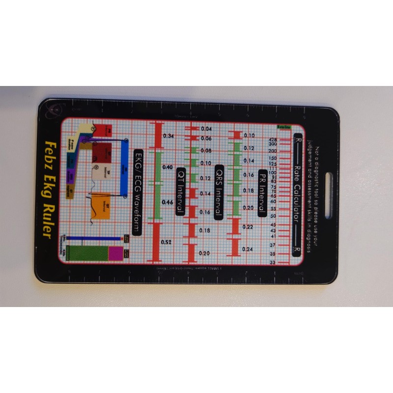 Febz EKG/ECG Ruler for Measuring intervals