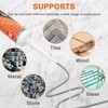 WELLUCK Grey Silicone Caulk, 100% Waterproof Silicone Sealant Adhesive Caulking,for
