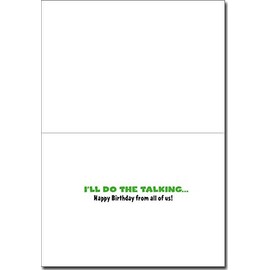 Bulldog Pushing Bulldog Funny Dog Birthday from Group Card