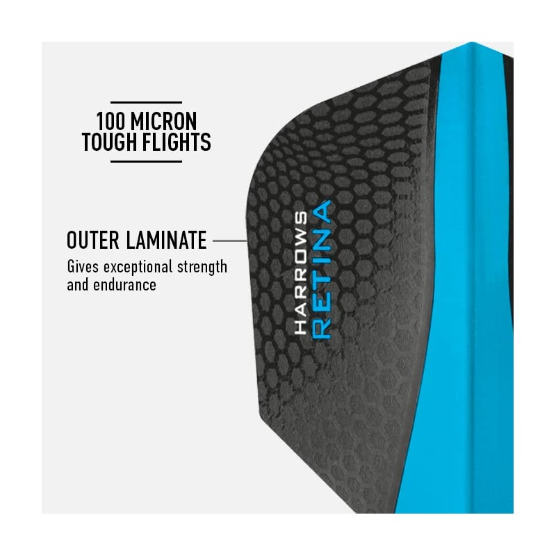 Harrows Retina | Premium Extra Strong 100 Micron Dart Flights