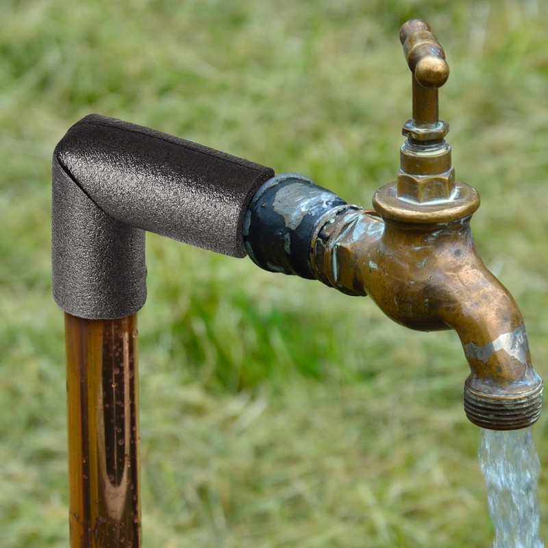 Frienda 12 Pack Pipe Insulation Foam Tube Elbow Insulation Tubing