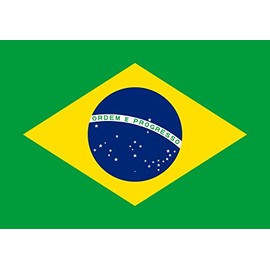 Rogue River Tactical Brazilian Flag Sticker Auto Car Truck Window Decal Bumper Sticker 5x3" Brazil