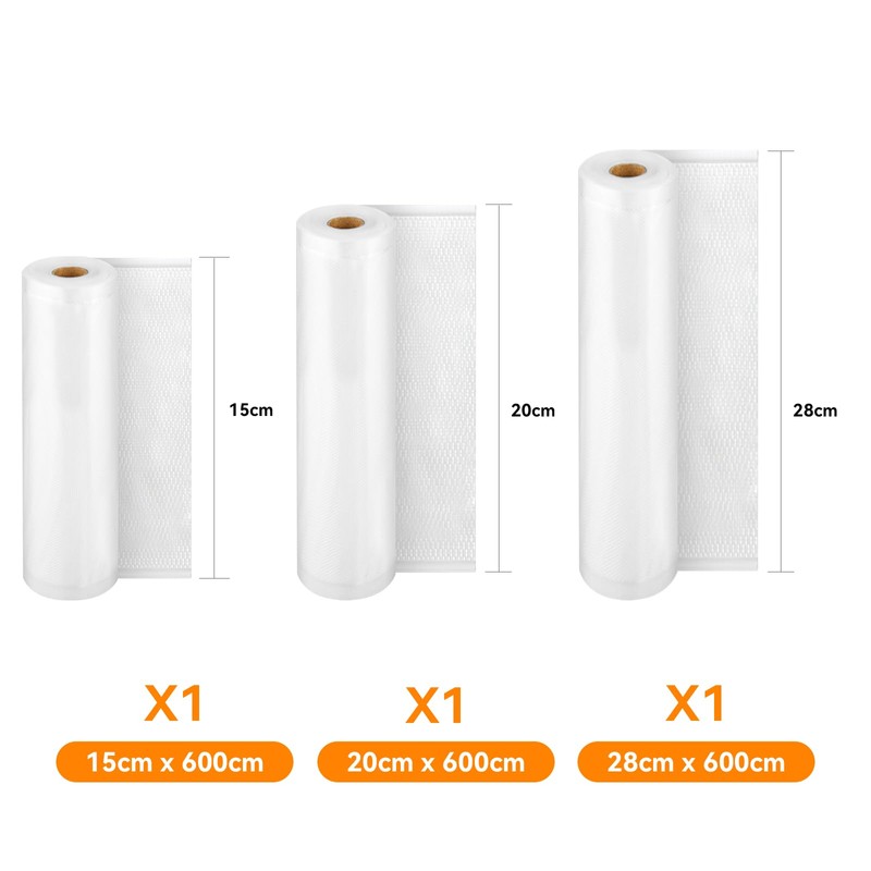 Wevac Vacuum Packaging Bag, Vacuum Packing Roll, Approx. 5.9 x