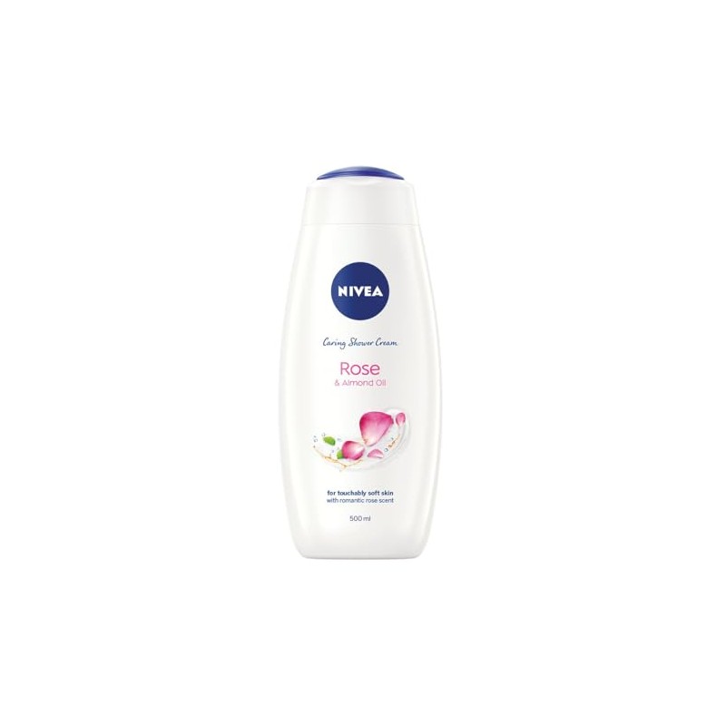 Nivea Caring Shower Gel Indulgent Moisture Rose Cream, 500 ml