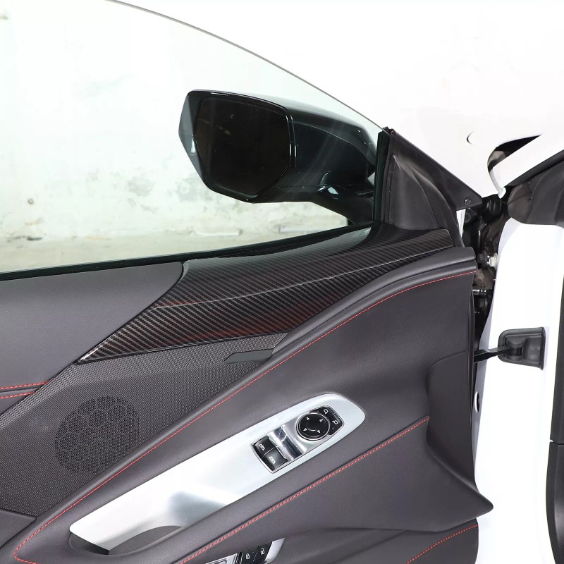 Ynei Fits 2020-2024 Corvette C8 Door Upper Panel ABS Carbon