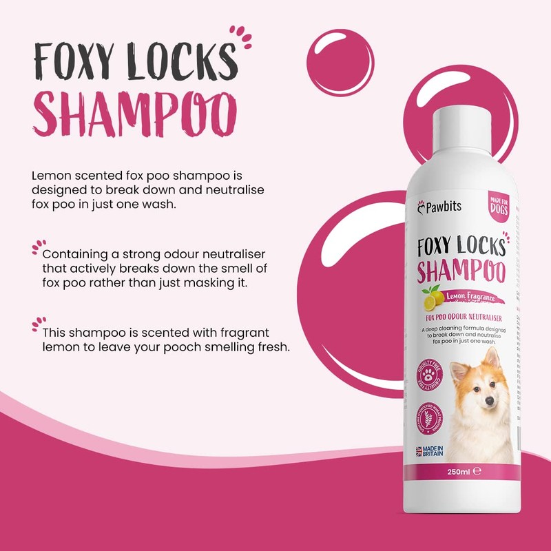 Pawbits Foxy Locks Dog Shampoo For Smelly Dogs to Help