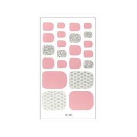 22Pcs Toe Nail Glitter Polka Dots Daisy Gold Silver Dot Nail Wraps Stickers H106 Nail Wraps Stickers Manicure Supplies for Women Nails Full Long Lasting Easy Apply and Remove