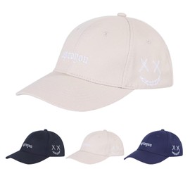 uptoyou Cap, Men's, Hat, Women's, Large Size, Running, Golf, Baseball, Smiling Face Cap, Summer, Sun Protection, 21.3 - 23.6 inches (54 - 60 cm), Adjustable, Casual, Stylish, Baseball, Mountain