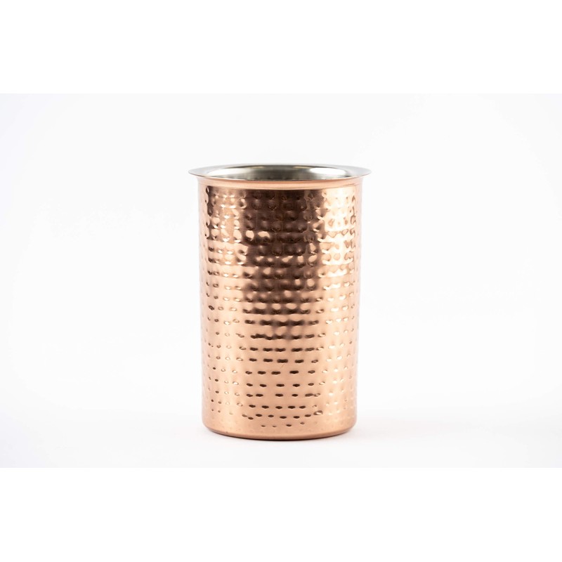 Mud Pie 4585047 Copper Kitchen Utensil Caddy 7 x 5