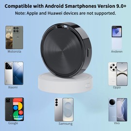 Air Tracker Tag for Android-4 Pack Android Tracker Tags Work with Google Find Hub App (Android Only) Bluetooth Tracker Item Finder for Key, Wallets, Backpack, Suitcases-Black+White