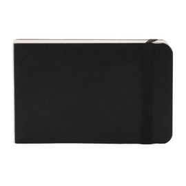 Watercolor Sketchbook, 300gsm Compact and Sturdy Watercolor Paper Convenient to Carry Mini Sketchbook Fine Workmanship Double Sided Diary Book Drawing Paper (Black)