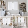 BGment Short White Kitchen Curtains 30 Inch Length - Cafe