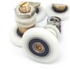 LALAFINA 4Pcs Sliding Shower Door Rollers Replacement Parts Eccentric Wheel