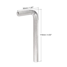 uxcell 10mm Hex Key Wrench, L Shaped CR-V Repairing Tool