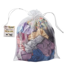 Scunci by Conair Satin Scrunchie - hair accessories - hair accessories for women - Assorted Colors- 30 Count