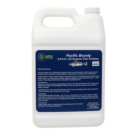 Supply Solutions OMRI Listed | Organic Liquid Fish Fertilizer - Fish Fertilizers for Plants, Lawns, and Garden - The Best Fish Emulsion Fertilizer and Plant Food for House Plants (1 Gallon)