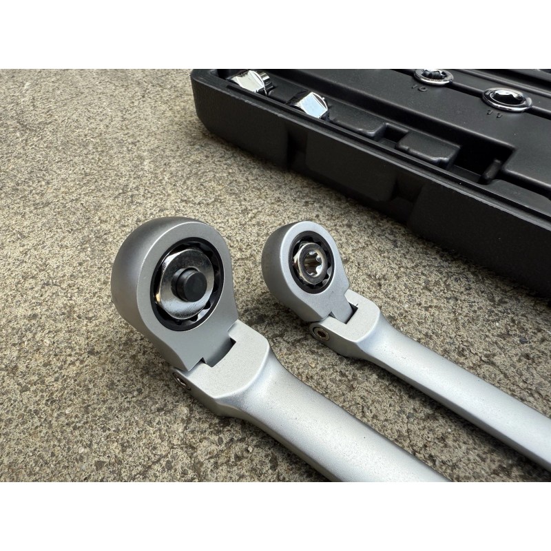 Infinity 27PCS Extra Long Flex Head Ratcheting Wrench Set w/8-22mm