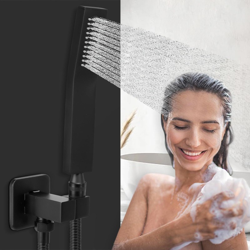 NearMoon Wall Supply Elbow with Handheld Shower Holder - Solid