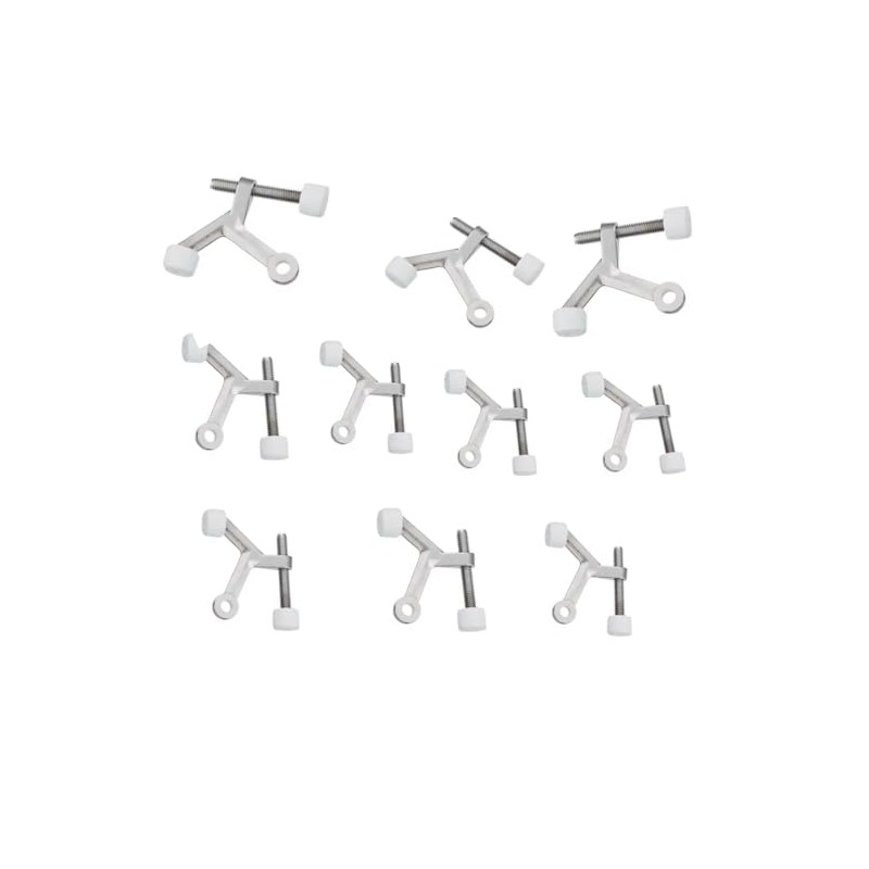Everbilt Chrome Light Duty Hinge Pin Door Stop (10-Pack)