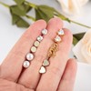 Juego de aretes para múltiples piercings chapados en oro de