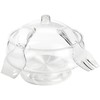Prodyne AB-3-D Acrylic Salad Bowl & Servers, Clear