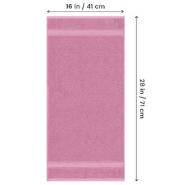 Utopia Towels 6 Pack Premium Hand Towels Set, 16 by 28 inches, 100% Ring Spun Cotton, Ultra Soft and Highly Absorbent 600GSM Towels for Bathroom, Gym, Shower, Hotel, and Spa, Pink