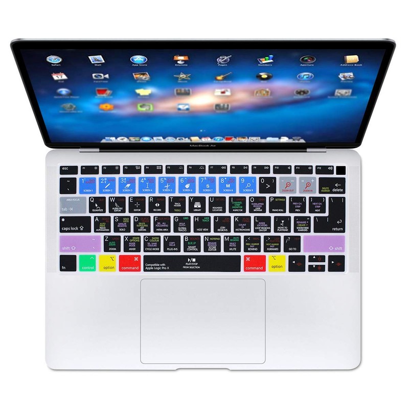 WYGCH Logic pro x Shortcuts Hotkey Keyboard Cover for MacBook