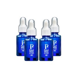 Pearl White Pro EX Plus Teeth Whitening 7.5ml x 4 Bottles [Medicinal Teeth Whitening Gel with Serial Number for Toothpaste Stains Stay]