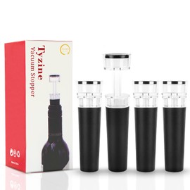 Wine Accessory With Wine Stoppers (4-pack),Food Grade Silicone Material,Vacuum wine stopper,Perfect Wine Gift(4PCS).