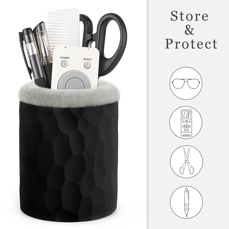 Mkono Plush Lined Eyeglasses Holder Protective Glasses Holder Stand Case