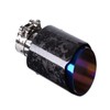 Kipalm Carbon Fiber Exhaust Tip Bolt-On Exhaust Pipe Glossy Forged