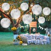 Baquler 12 Pcs Moon Lantern Paper Space Room Decorations LED