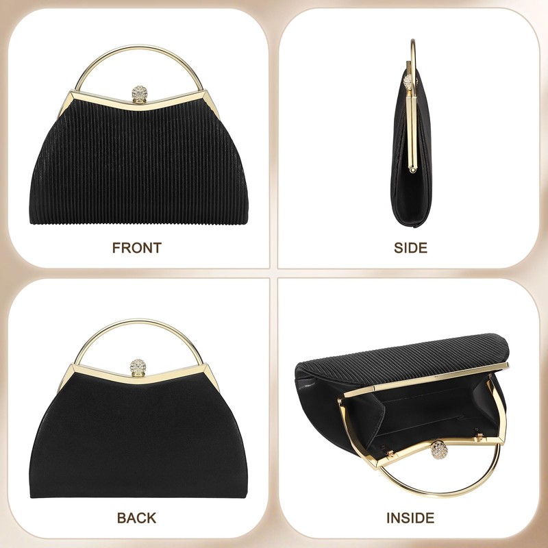 SUIKIHUM Luxury Evening Bag Clutch Purse for Women, Sparkle Rhinestone