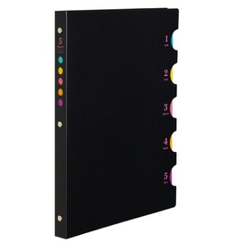 Maruman F116-05 Loose Leaf Binder B5 Five Chart, 26 Holes, Black